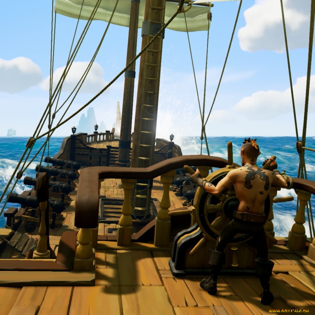 Обои Sea Of Thieves Видео Игры Sea of Thieves, обои для рабочего стола,  фотографии sea of thieves, видео игры, море, корабль Обои для рабочего  стола, скачать обои картинки заставки на рабочий стол.